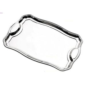 Bandeja Tramontina Retangular Em Inox Com Alças 49 X 34 Cm