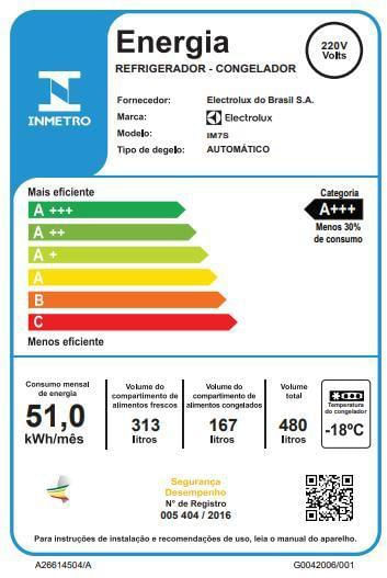 Geladeira / Refrigerador Electrolux IMS7S Frost Free 480 Litros InverterInox 220V