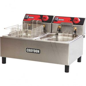 Fritadeira Elétrica óleo 2x 4,5 Litros Fc2b Croydon Fritadeira Elétrica 2 Cestos 220v