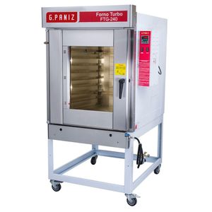 Forno Turbo á Gas 8 Assadeiras Ftg240 G.paniz Forno Epóxi Bivolt