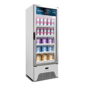 Freezer Expositor Frost Free Vf50ah Metalfrio Expositor Porta De Vidro Branco 220v