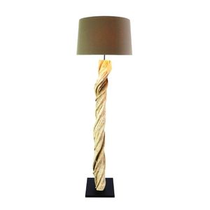Abajur / Luminária De Chão O'thentique Modelo Finere De Madeira