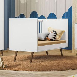 Berço Americano Q Encanto 3820 Retrô Branco Acetinado - Qmovi