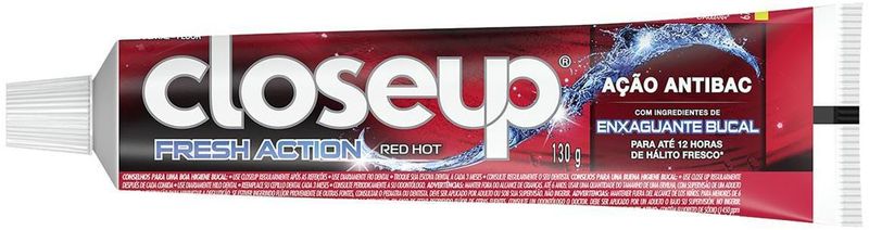 Gel-Dental-Com-Fluor-Red-Hot-Closeup-Fresh-Action-Caixa-130g-Tamanho-Economico