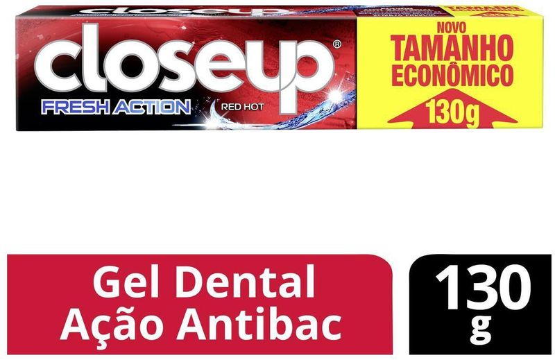 Gel-Dental-Com-Fluor-Red-Hot-Closeup-Fresh-Action-Caixa-130g-Tamanho-Economico