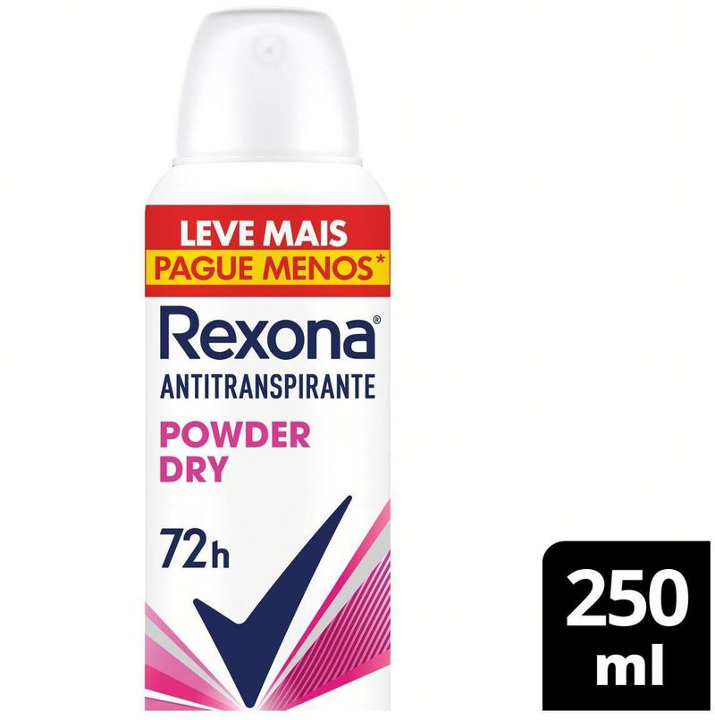 Antitranspirante-Aerossol-Powder-Dry-72h-Rexona-250ml-Spray