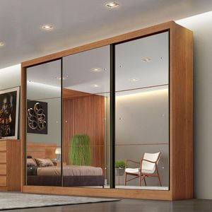 Guarda Roupa Palermo 3 Portas 6 Gavetas  Clic Móveis Cumaru