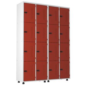 Armário Roupeiro Aço 16 Portas Guarda Volume Trinco