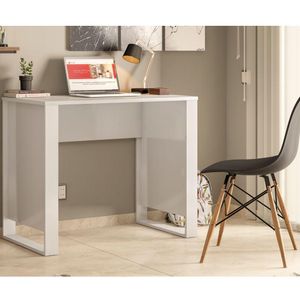 Mesa Computador Office Morada 90cm Branco Demóbile