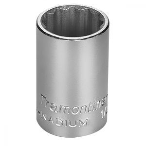 Soquete Estriado Em Aço 17 Mm - Encaixe 1/2" Tramontina Pro