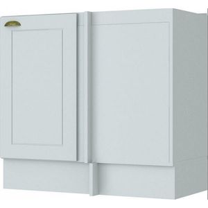 Balcão C361 Canto Reto Com 1 Porta Henn Branco