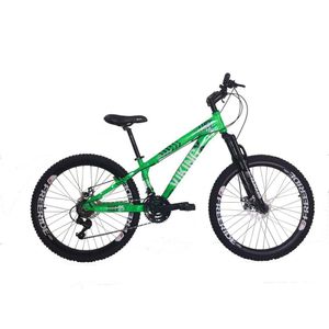 Bicicleta Tuff25 Freeride Aro 26 Verde Neon Viking X