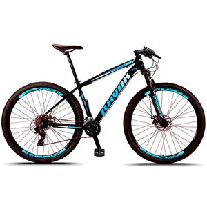 Bicicleta Aro 29 Freio A Disco Hidraúlico 24 Velocidades Cubo Alúminio K7 Cor:azul;tamanho:19"