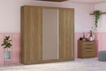 Guarda-Roupa---Roupeiro-3-Portas-de-Correr-2-Gavetas-Com-Pes-e-ComEspelho-CB01M570-NGFE-Kappesberg-Nogueira-e-Fendi-de-Madeira