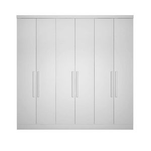 Modulo Para Guarda Roupa Com 6 Portas E 8 Gavetas Branco