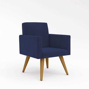 Poltrona Decorativa Esteticista azul-marinho
