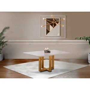 Mesa De Jantar 4 Lugares Lisy Com Tampo De Vidro 120cm