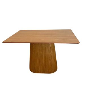 Mesa De Jantar Cone 120X80 Base Freijó Tampo Freijó Marrom