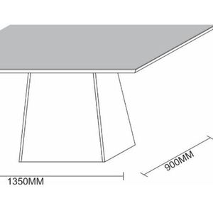 Mesa De Jantar Para 4 Ou 6 Lugares Tampo De Madeira