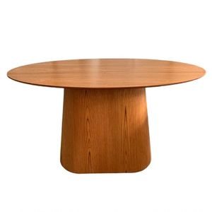 Base Para Mesa De Jantar Cone Oval Para Tampos Marrom