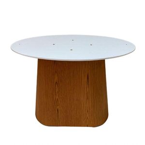 Base Para Mesa De Jantar Cone Oval Para Tampos Marrom