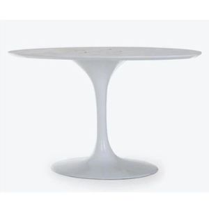 Base De Mesa De Jantar Oval 160x90 Até 244x122Cm Branca