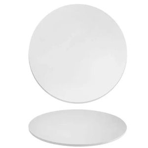 Tampo Em Mdf 18mm Redondo 160 Cm - Laqueada Cor Branco