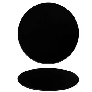 Tampo Em Mdf Oval 180x100 Cm - Laqueada Cor Preto