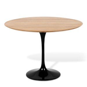 Mesa De Jantar Tulipa Saarinen Redonda 110cm - Freijó Preto