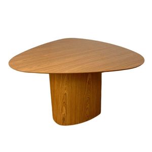 Mesa De Jantar Orgânica 160X140Cm Tampo Freijó Marrom