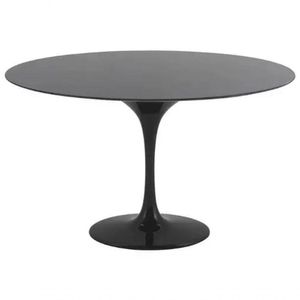 Mesa De Jantar Tulipa Redonda 107cm - Laqueada Preto