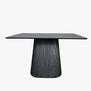 Mesa De Jantar Cone Retangular 140x90 Cm Tampo Ébano Base Ébano Cor Preto