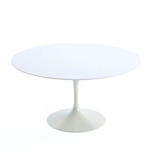 Mesa De Jantar Tulipa Redonda 130cm - Laqueada Branco