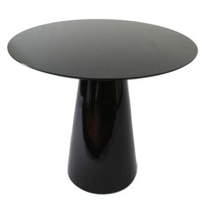 Mesa De Jantar Cone 130 Cm Laqueada Preto
