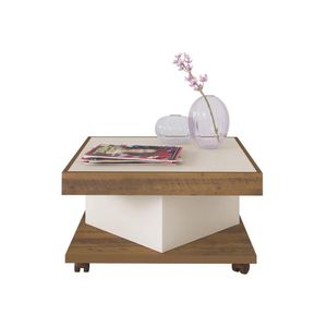 Mesa Centro Saara Pinho/off White Artely Pinho/off White