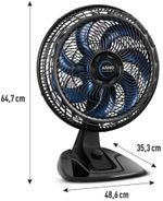 Ventilador-de-Mesa-Arno-X-treme-7-Pas-40cm-VE70-220V-Preto-e-Azul