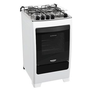 Fogão 4 bocas Dako Supreme Branco com acendimento automático e Forno 60L Bivolt