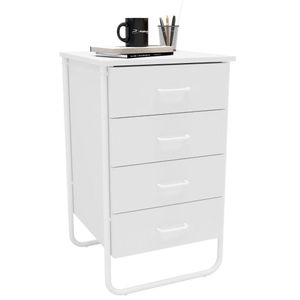 Gaveteiro Foster 4 Gavetas Politorno Branco Branco