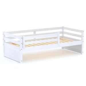 Cama Solteiro Slim RB Grade Proteção Madeira Branco
