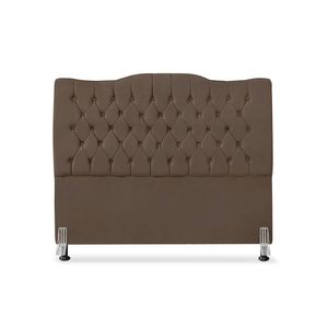 Cabeceira De Cama Box Casal 140 Cm Dunas - Veludo Marrom
