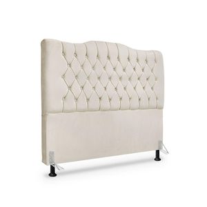 Cabeceira De Cama Box Casal 140cm Dunas - Veludo Bege