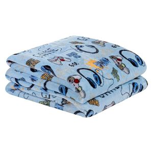 Cobertor Carrosel Solteiro Infantil Mantinha Flannel Estampada 01 Peça - Game