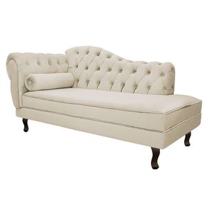 Diva Recamier Diana 185cm Lado Direito Corano Cor Bege