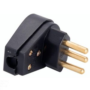 Plugue Angular 2p+t 10 A 250 V Preto Tramontina Tramontina