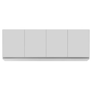 Armário Aéreo 160cm 4 Portas Nevada Branco - Lumil Móveis