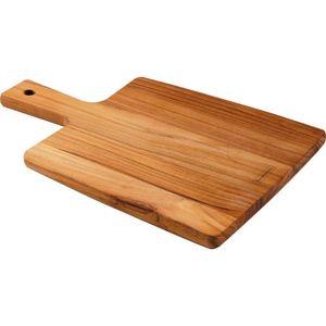Fsc Tábua Retangular Tramontina Kitchen Em Madeira Teca Com Cabo 34x23 Cm Tramontina