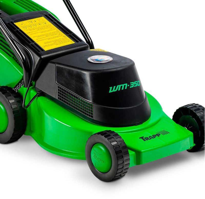 Maquina de Cortar Grama Elétrica Trapp 1300W Monofásica WM-350 60HzCom Recolhedor 220V