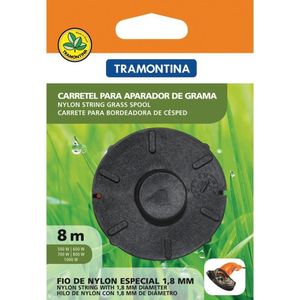 Carretel 1 Fio De Nylon 1,8 Mm Para Aparador De Grama 8M