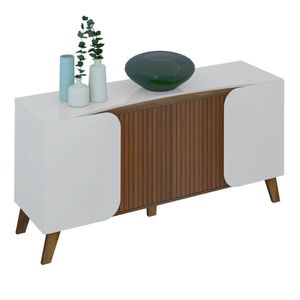 Buffet 4 Portas Elegance Off White/pinho Artely Off White/pinho