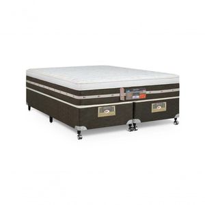 Cama Box + Colchão Castor Queen Silver Star 158x198x59cm